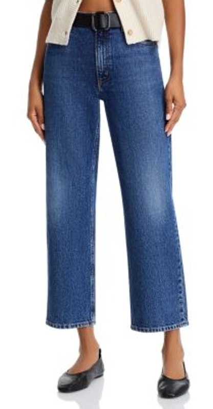 Frame Le Hang Ankle High Rise Waist Straight Leg Dark Wash Jeans Size 27